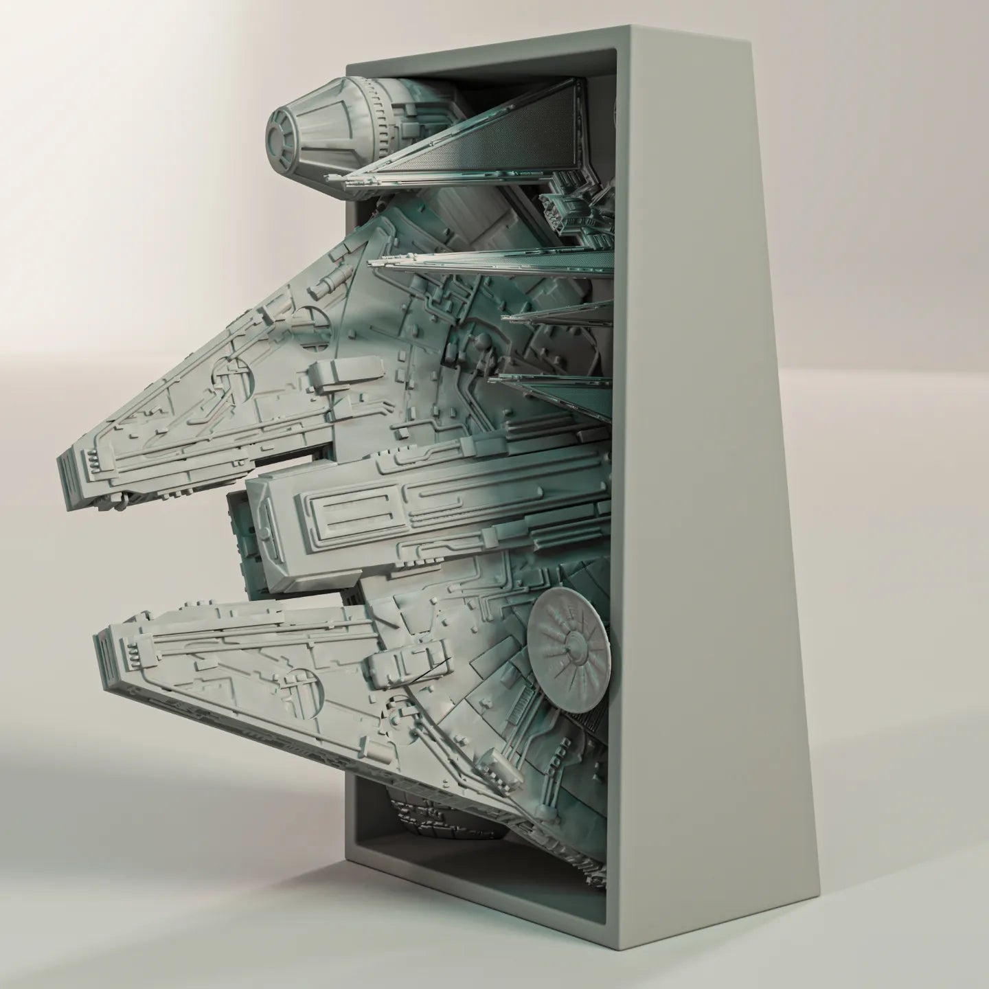 Book Nook Bücherregal Deko Sci Fi Raumschiff Weltraumschlacht Regal Nische Geschenk