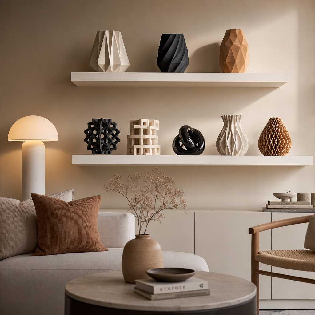 Wohnzimmer Styling mit 3D-Druck: Akzente gekonnt setzen