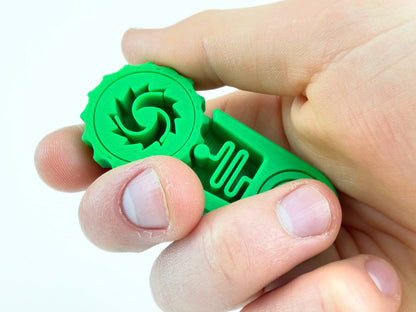 Fidget Toy Anti Stress Mikro Multi Fidget 3 in 1 mit Clicker Ratsche und Spinner Geschenk für Tasche Schreibtisch