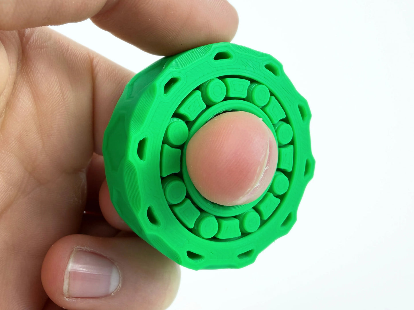 Fidget Spinner Anti Stress Lager Fidget mit Rollenlager Technik Gadget Geschenk für Schreibtisch Büro und Maker