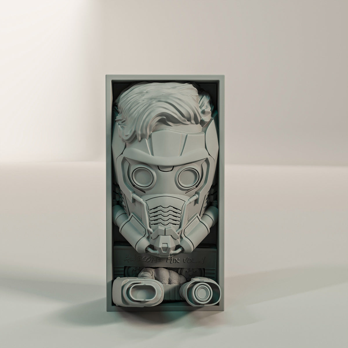Book Nook maskierter Weltraumheld Sci Fi Bücherregal Deko als Shelf Insert oder Wanddeko Geschenk für Leser und Gamer