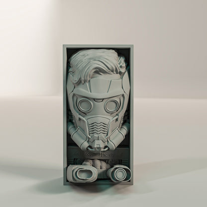 Book Nook maskierter Weltraumheld Sci Fi Bücherregal Deko als Shelf Insert oder Wanddeko Geschenk für Leser und Gamer