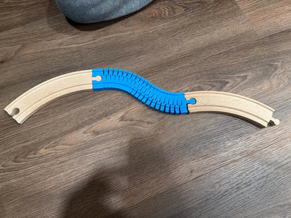 Schiene flexibel für Holzeisenbahn Zubehör kompatibel mit Brio IKEA Hape Schiene für Kinder