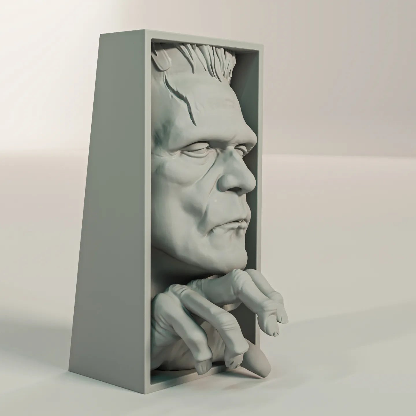 Book Nook Bücherregal Deko Frankenstein Monster Horror Regal Nische Wanddeko Geschenk für Leser und Grusel Fans