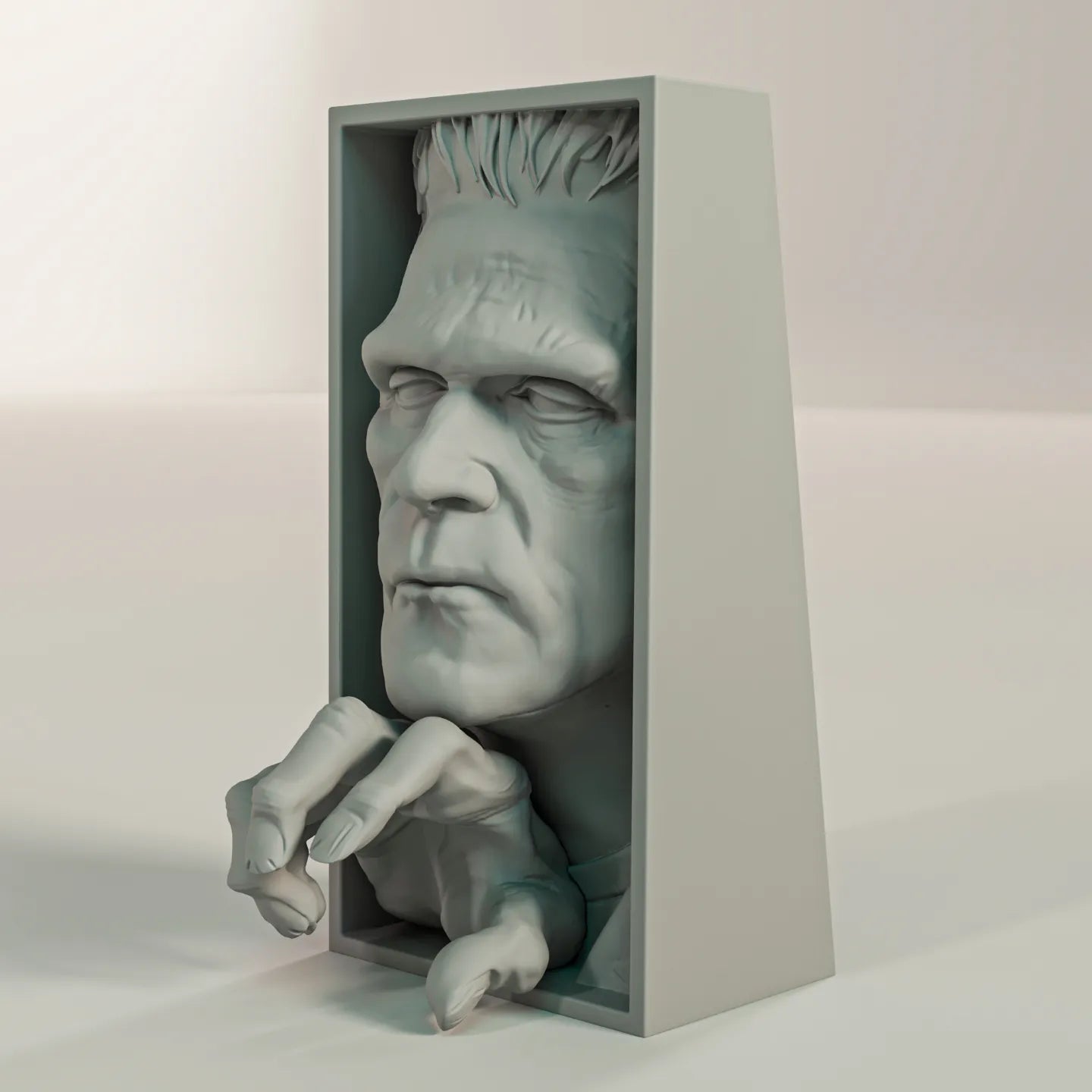 Book Nook Bücherregal Deko Frankenstein Monster Horror Regal Nische Wanddeko Geschenk für Leser und Grusel Fans