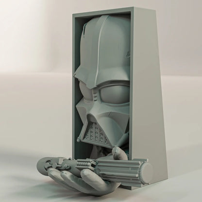 Book Nook Bücherregal Deko dunkle Sci Fi Masken Regal Nische Wanddeko Geschenk
