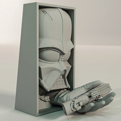 Book Nook Bücherregal Deko dunkle Sci Fi Masken Regal Nische Wanddeko Geschenk
