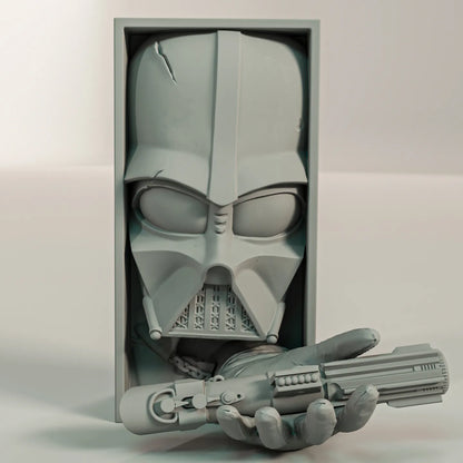 Book Nook Bücherregal Deko dunkle Sci Fi Masken Regal Nische Wanddeko Geschenk