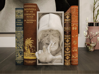 Book Nook Bücherregal Deko dunkle mystische Sci Fi Regal Nische Fantasy Wanddeko Geschenk
