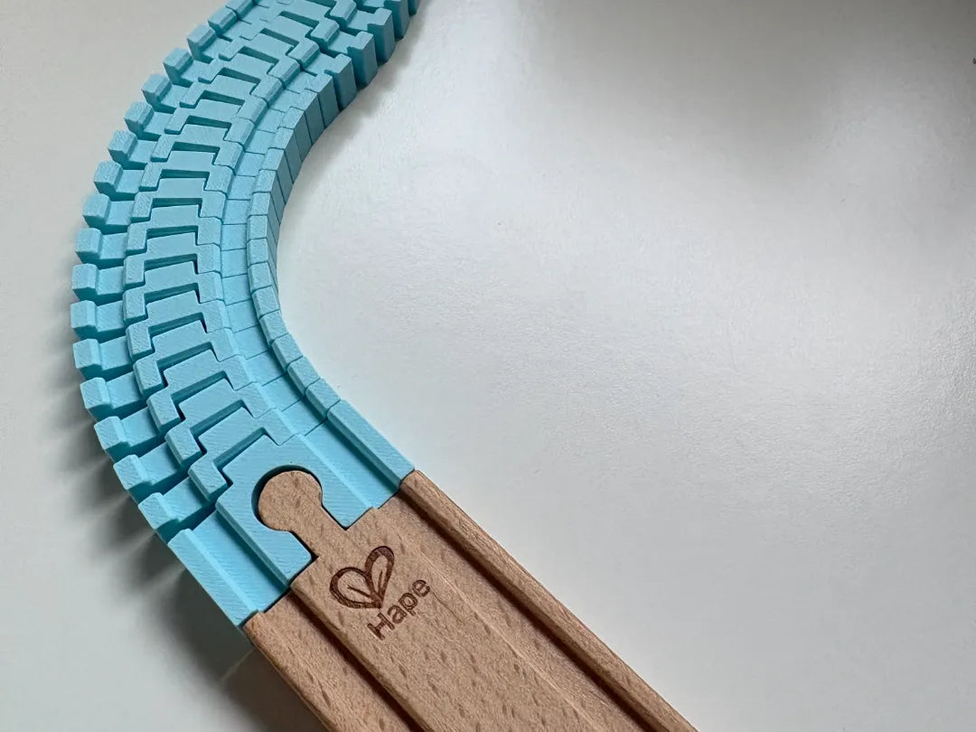 Schiene flexibel für Holzeisenbahn Zubehör kompatibel mit Brio IKEA Hape Schiene für Kinder