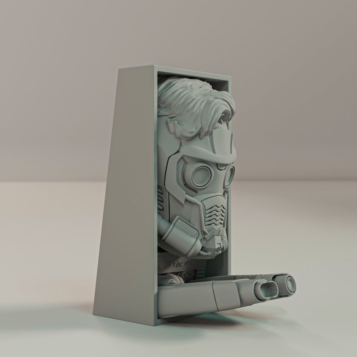 Book Nook maskierter Weltraumheld Sci Fi Bücherregal Deko als Shelf Insert oder Wanddeko Geschenk für Leser und Gamer