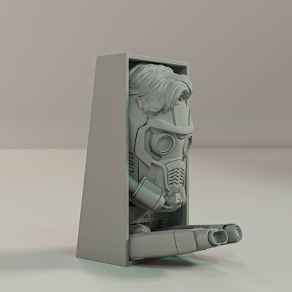Book Nook maskierter Weltraumheld Sci Fi Bücherregal Deko als Shelf Insert oder Wanddeko Geschenk für Leser und Gamer