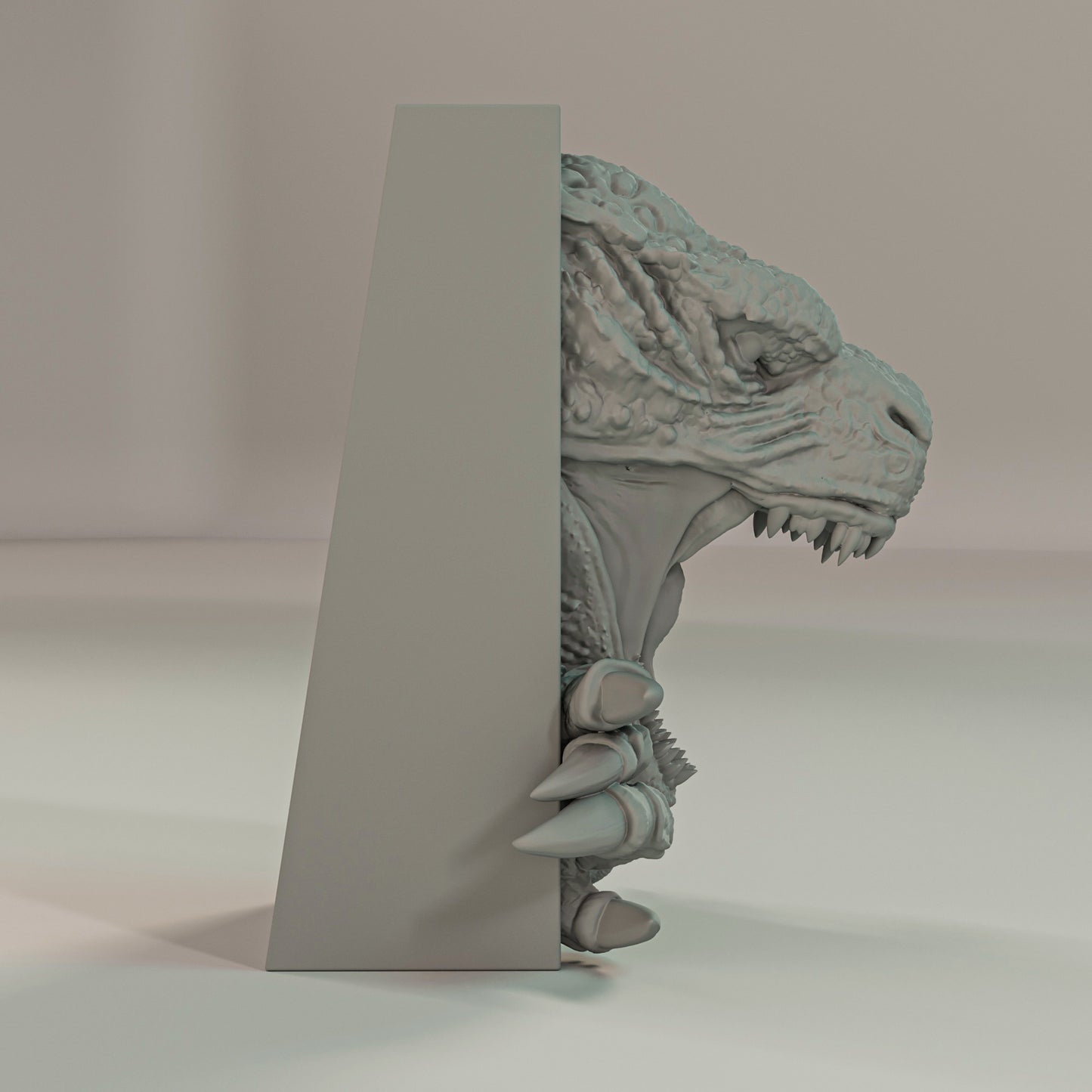 Book Nook Bücherregal Deko Monster Reptil Regal Nische Wanddeko Geschenk für Horror Fantasy und Kaiju Fans