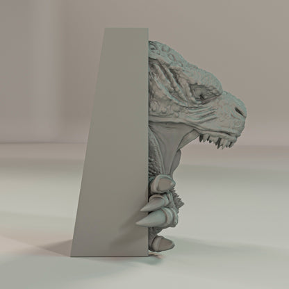 Book Nook Bücherregal Deko Monster Reptil Regal Nische Wanddeko Geschenk für Horror Fantasy und Kaiju Fans