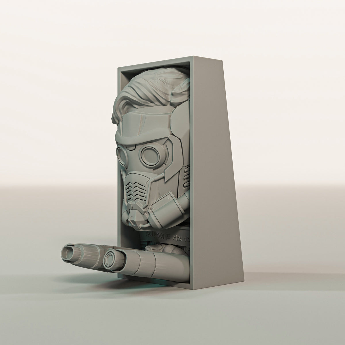 Book Nook maskierter Weltraumheld Sci Fi Bücherregal Deko als Shelf Insert oder Wanddeko Geschenk für Leser und Gamer