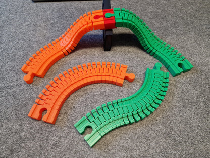 Schiene flexibel für Holzeisenbahn Zubehör kompatibel mit Brio IKEA Hape Schiene für Kinder