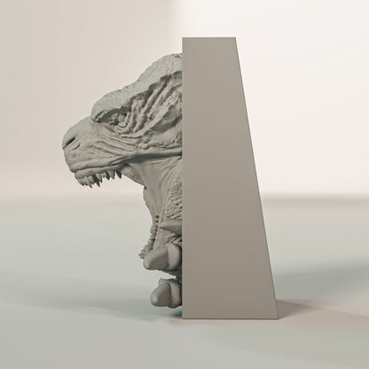 Book Nook Bücherregal Deko Monster Reptil Regal Nische Wanddeko Geschenk für Horror Fantasy und Kaiju Fans