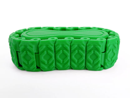 Fidget Toy Anti Stress Kettenrollen Fidget mit beweglicher Panzerkette Pocket Gadget Geschenk für Technikfans Maker und Büro