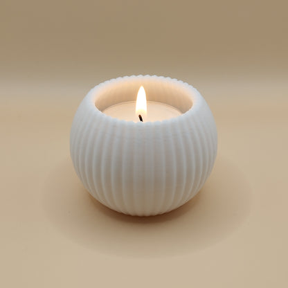 The Ribbed Tea Light Holder – Teelichthalter mit edler Struktur