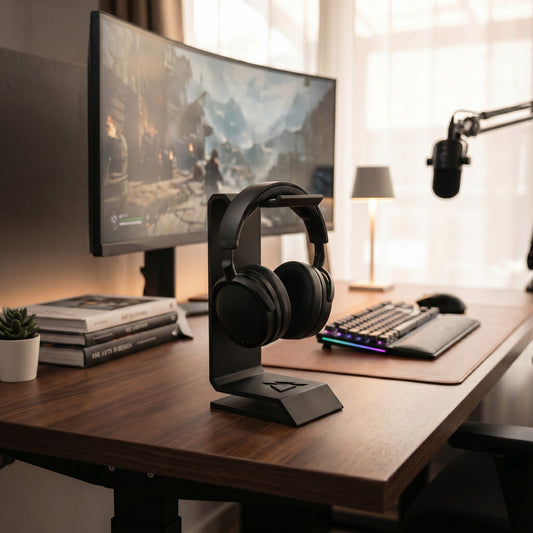 Kopfhörerständer Gaming Headset Halter moderner Headphone Stand für Schreibtisch Setup Homeoffice und Gamer Geschenk