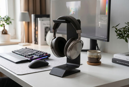 Kopfhörerständer Gaming Headset Halter moderner Headphone Stand für Schreibtisch Setup Homeoffice und Gamer Geschenk