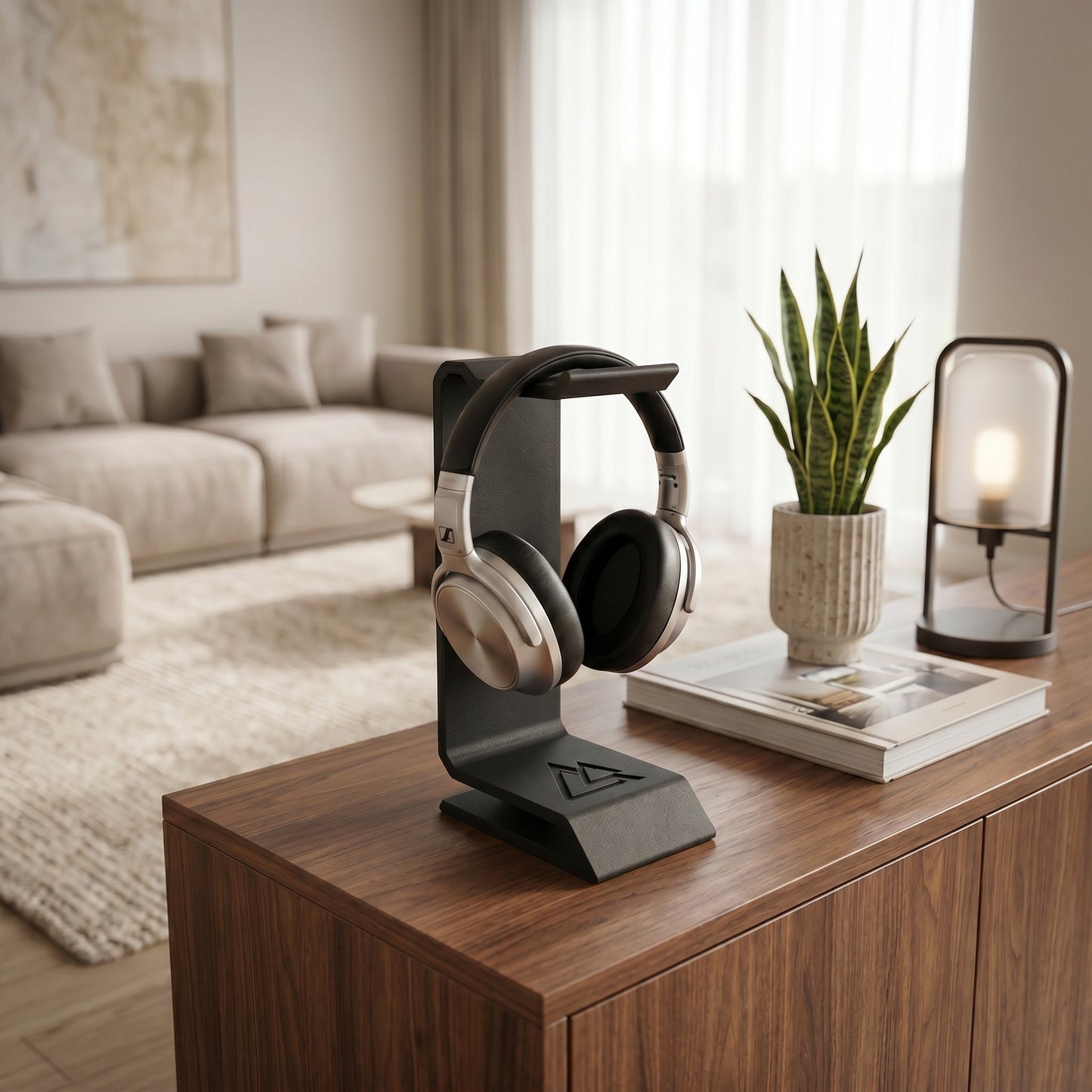 Kopfhörerständer Gaming Headset Halter moderner Headphone Stand für Schreibtisch Setup Homeoffice und Gamer Geschenk