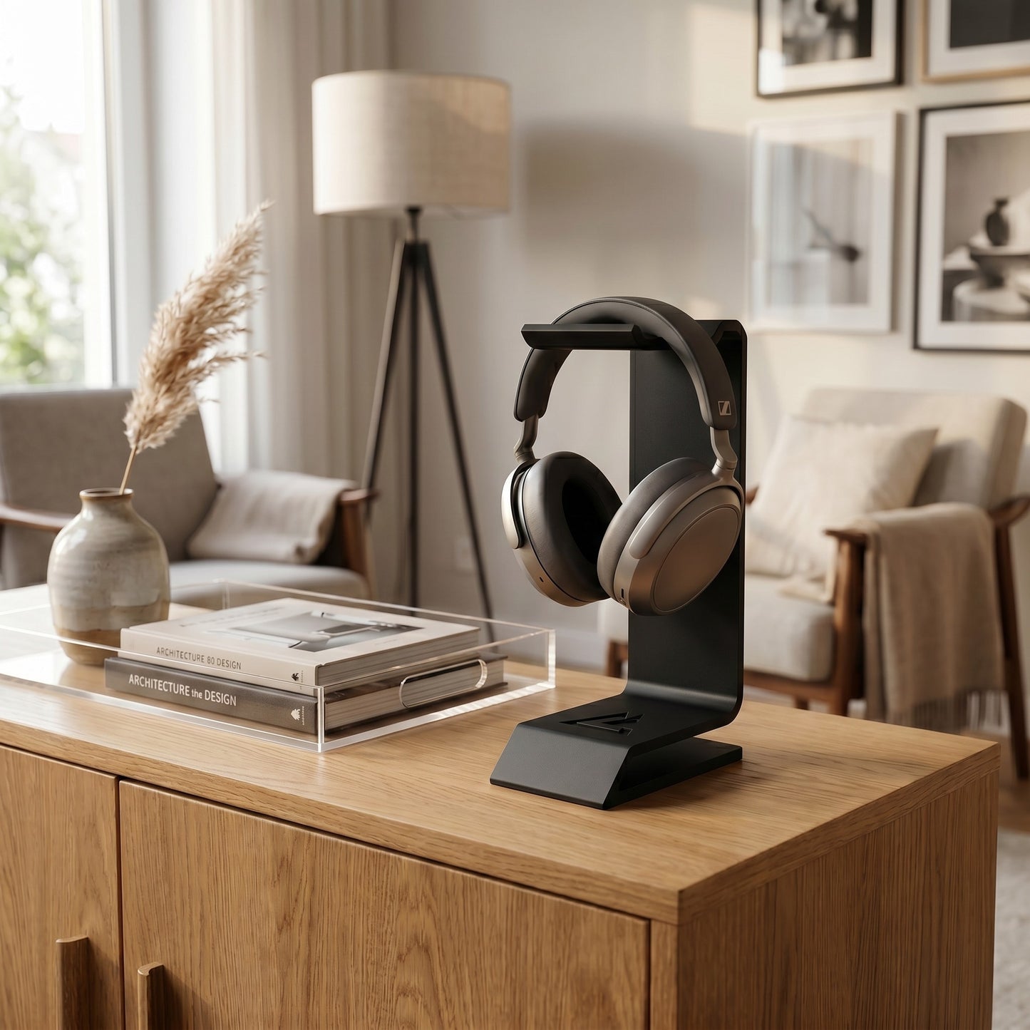 Kopfhörerständer Gaming Headset Halter moderner Headphone Stand für Schreibtisch Setup Homeoffice und Gamer Geschenk