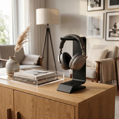 Kopfhörerständer Gaming Headset Halter moderner Headphone Stand für Schreibtisch Setup Homeoffice und Gamer Geschenk