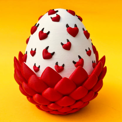 Devil Heart Dragon & Egg – Verspielte Drachenfigur mit Teufelsherzen