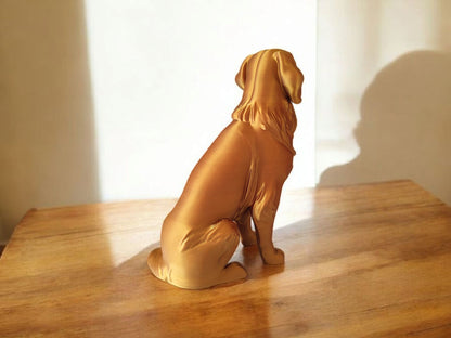 Golden Retriever Sculpture – Minimalistische & realistische Dekofigur