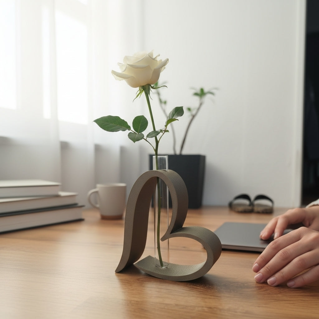 Heart Loop Vase – Romantische Design-Vase für Reagenzgläser