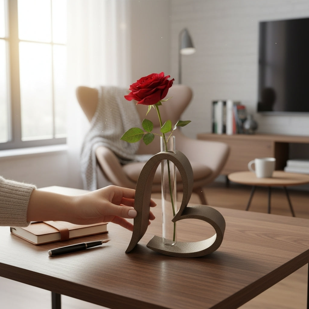Heart Loop Vase – Romantische Design-Vase für Reagenzgläser