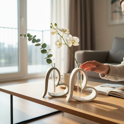 Heart Loop Vase – Romantische Design-Vase für Reagenzgläser
