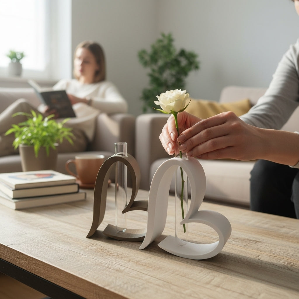 Heart Loop Vase – Romantische Design-Vase für Reagenzgläser
