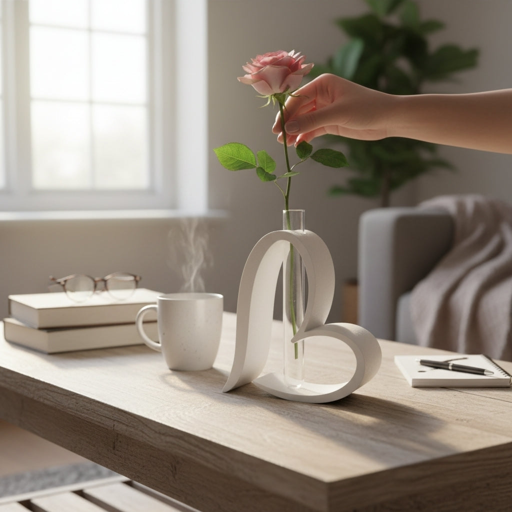 Heart Loop Vase – Romantische Design-Vase für Reagenzgläser