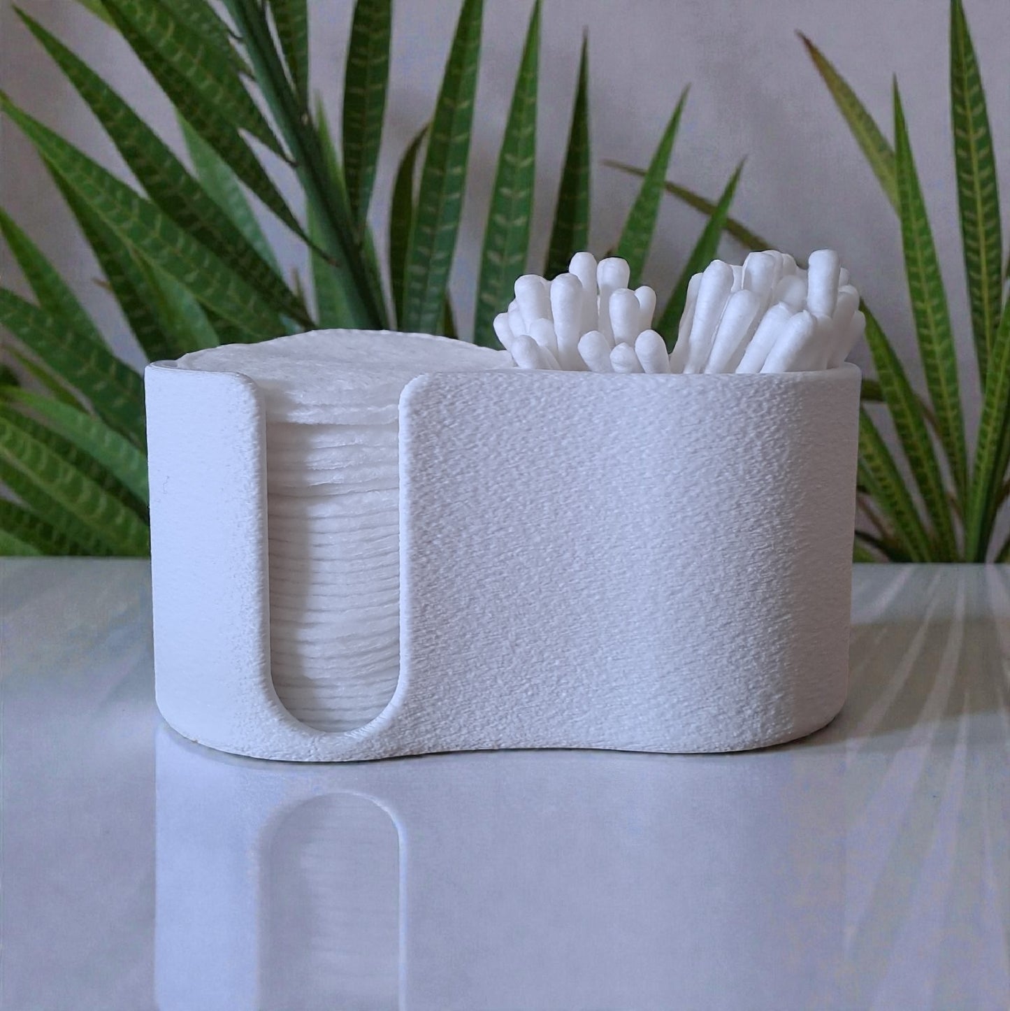 Wattestäbchenhalter & Kosmetikpad Spender, moderner Bad Organizer