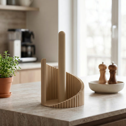 Moderner Küchenrollenhalter, geripptes Design für Küche & Arbeitsplatte