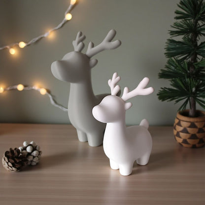 Minimalistisches Weihnachtsrentier – 3D-gedruckte Dekofigur in modernem Design