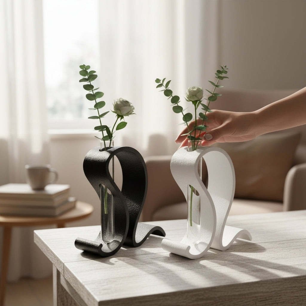 Design Reagenzglas Vase – Minimalistisches Vasen-Set für einzelne Blumen