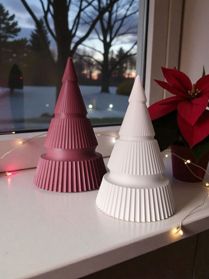 Ribbed Christmas Tree Duo – Weihnachtsbaum-Set