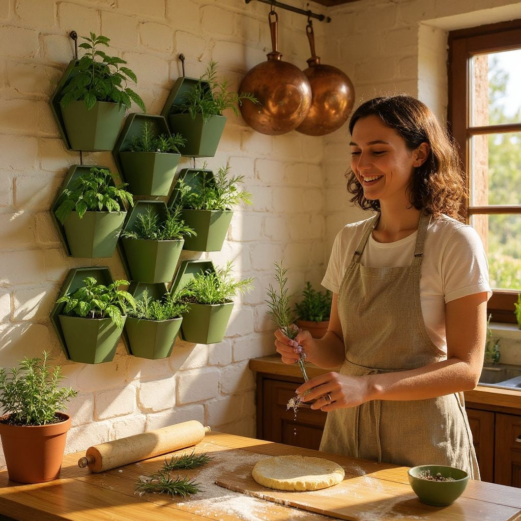 Geometric Wall Planter – 3D-gedruckter Wandpflanzer für Kräuter & Zimmerpflanzen
