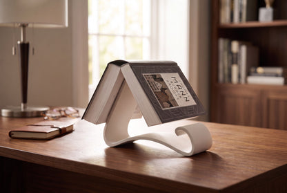 Buchständer Leseständer Wavy Book Stand als Bücherhalter Display Ständer und Geschenk für Leser Bücherliebhaber