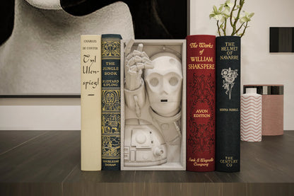 Book Nook Bücherregal Deko Sci Fi Roboter Regal Nische Wanddeko Geschenk für Leser