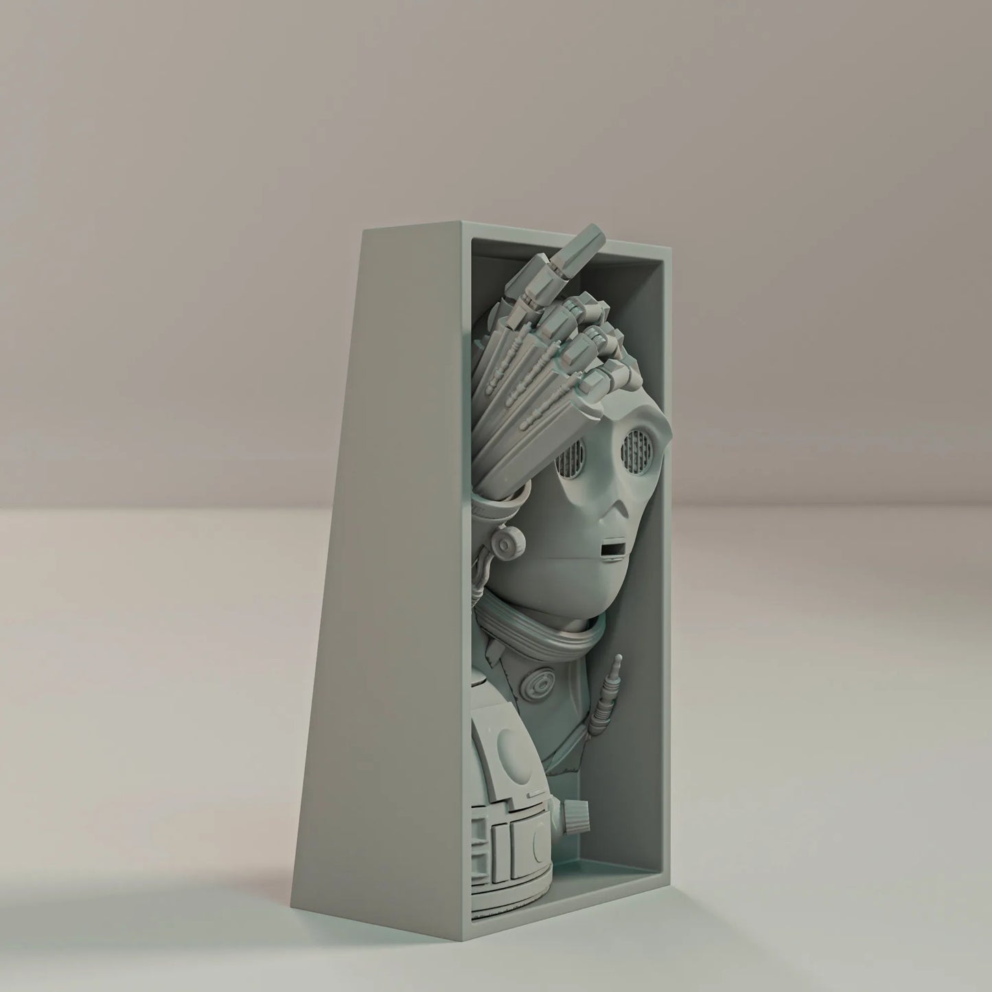 Book Nook Bücherregal Deko Sci Fi Roboter Regal Nische Wanddeko Geschenk für Leser