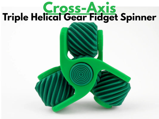 Fidget Spinner Anti Stress Helix Zahnrad Spinner mit mechanischer Bewegung Technik Gadget Geschenk