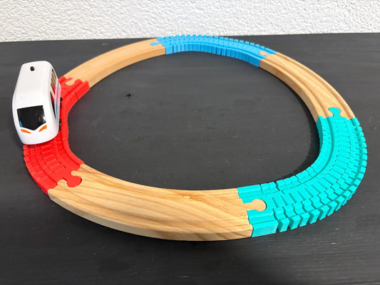 Schiene flexibel für Holzeisenbahn Zubehör kompatibel mit Brio IKEA Hape Schiene für Kinder