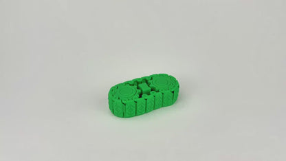Fidget Toy Anti Stress Kettenrollen Fidget mit beweglicher Panzerkette Pocket Gadget Geschenk für Technikfans Maker und Büro